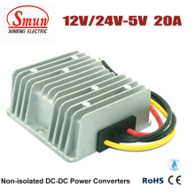 Fuente de alimentación impermeable de 12V 24V a 5V 20A 100W LED